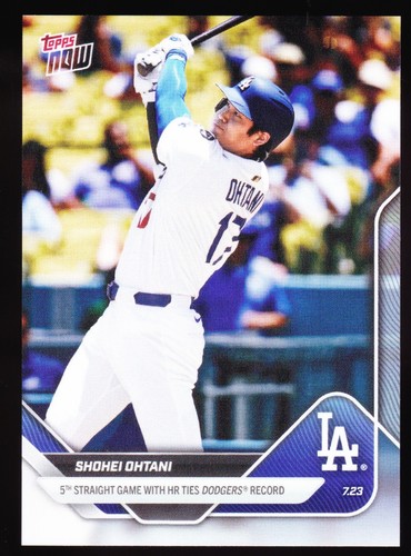 Shohei Ohtani Dodgers 5 Games w/ HR ties Max Muncy 2025 Topps NOW #456 vs Twins