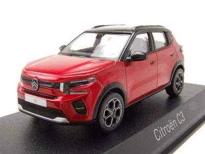 Citroen C3 2024 rot schwarz Modellauto 1:43 Norev - Bild 1 von 4
