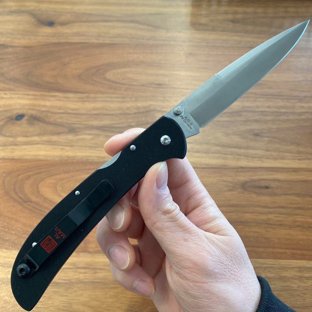 Al Mar Knife Eagle 5HDBT Heavy Duty Black VG10 With Box New | eBay