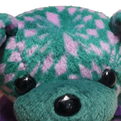90s GRATEFUL DEAD Liquid Blue Beanie Bear Plush Fire & Pearly