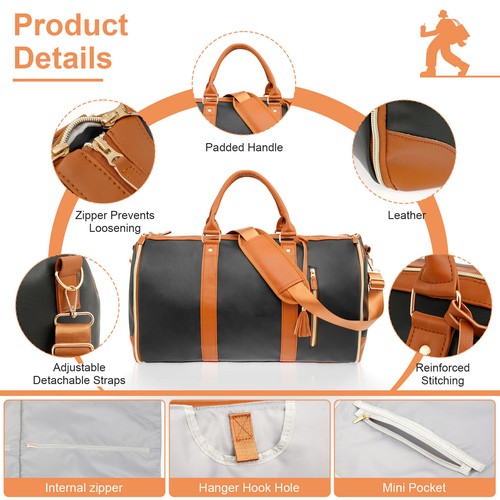 Large Capacity Travelsmart Duffel Bag Convertible Duffel Bag Carrying Outside - Picture 4 of 15