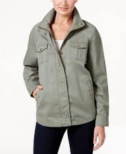 Nwt Style & Co Cotton Embroidered Detail Back Utility Jacket Xs ~ L Reg. $99.50