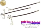 BRAKE HOSE SET Lincoln Continental 1965 Late, 1966 1967 1968 1969