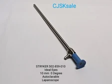 STRYKER  502-859-010 Ideal Eyes Autoclavable Laparoscope 10mm  0 Degree (USED).