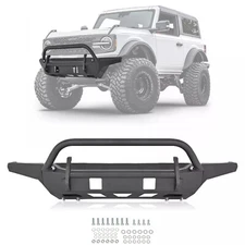 Steel Front Bumper Assembly Powder-Coated For Ford Bronco 2021 2022 2023 2024