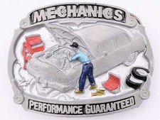 Mechanic Guaranteed Performance Car Mechanic Shop Belt Buckle