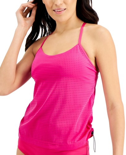 MSRP $64 Nike Essential Layered Tankini Top Pink Size Medium 30673607190 |  eBay