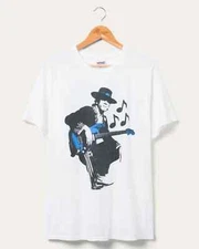 Junk Food Mens Stevie Ray Vaughn Guitar Flea Market Tee Shirt New S-2XL