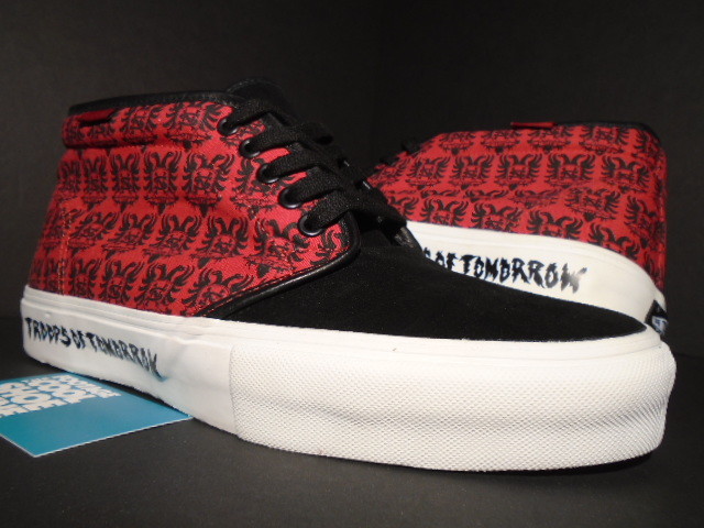 white red and black vans