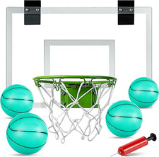 Mini Basketball Hoop - Glow in the Dark, Black, Standard