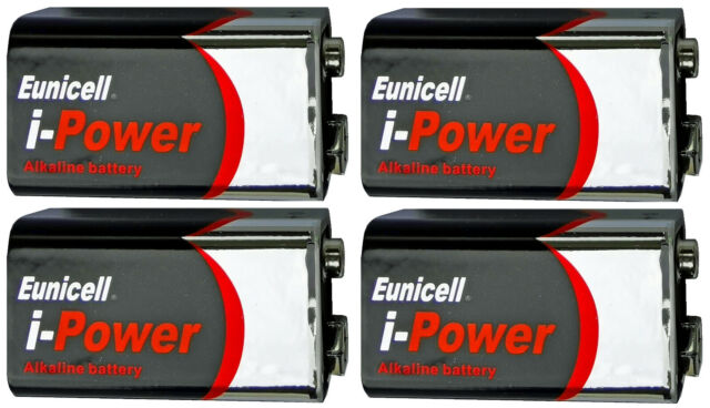 4 x 6LR61 9V Block Alkaline Batterie MN1604 Feuermelder Rauchmelder Brand Euni