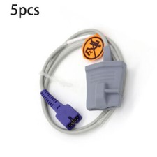 5PC Compatible For 9PIN Adult Soft-tip SpO2 Sensor Oximax Probe Finger Probe