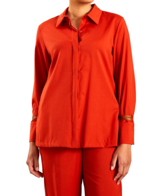  MARINA RINALDI  Virgin WOOL Blouse   PLUS size (MR 27)US W18- It56_ De48_ Fr52
