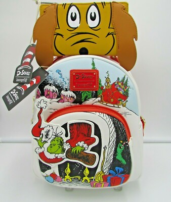 ばすくりん Dr. Seuss Loungefly The Grinch Mini Backpack & Max Wallet