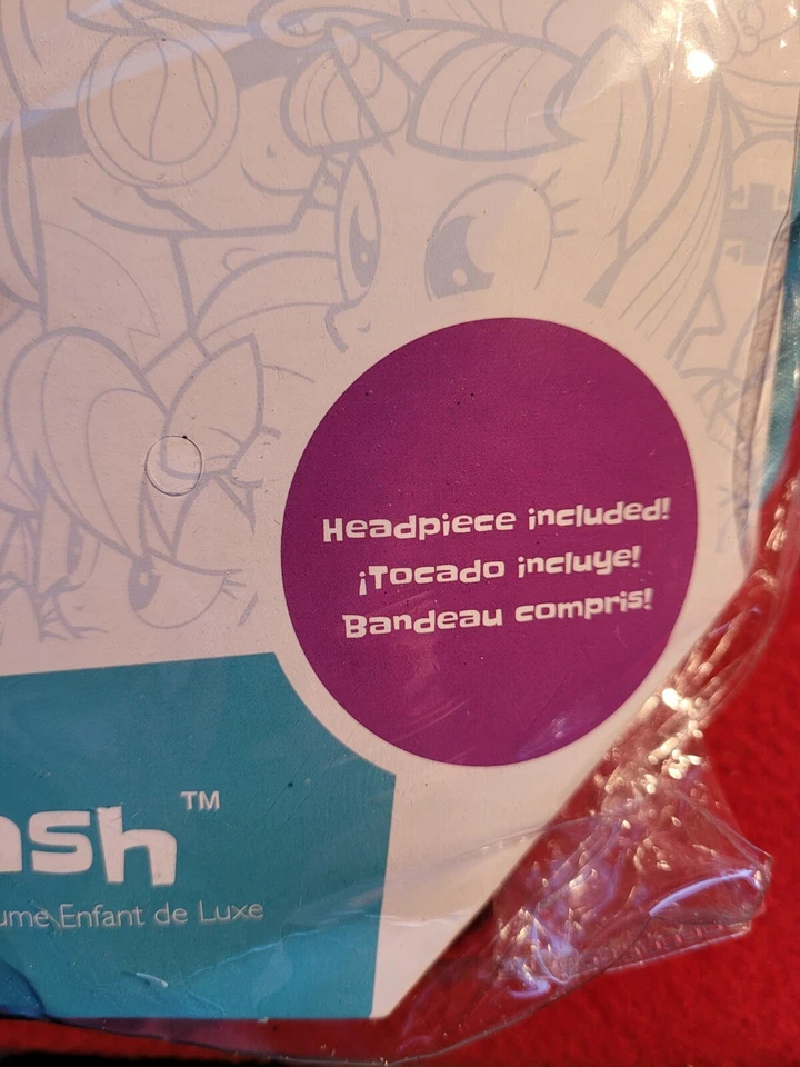  Disfraz de Halloween My Little Pony Rainbow Dash para niñas talla 3T-4T  Foto 3 de 4