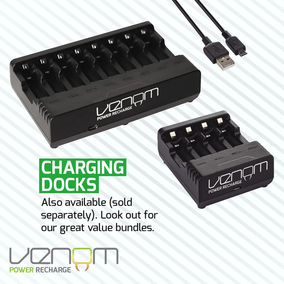 Venom Rechargeable AAA Batteries - High Capacity 800mAh 1.2V NiMH - Pack of 24 - Image 4 of 4