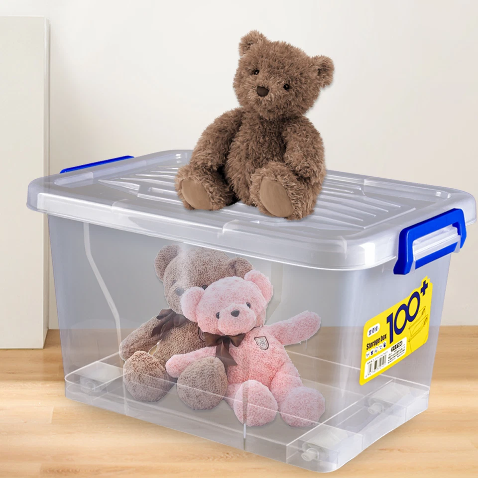 Aufbewahrungsbox mit Deckel 2-8er Set Kunststoffbox Plastikbox Box 6-45 Liter - Bild 2 von 4