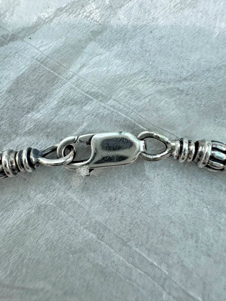 Collar Gargantilla De Colección Caviar Lagos Plata de Ley 925 750 Oro 18 quilates Ónix Cuentas Foto 2 de 4