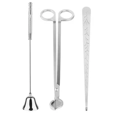	3 in 1 Candle Accessory Set Candle Wick Trimmer Candle Snuffer Candle Wick	