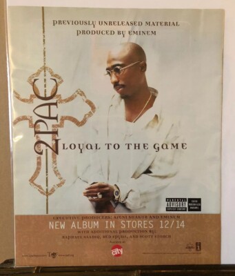 2004 2PAC  Loyal To The Grave  Album Release Excellent Color Print Ad (MH211)