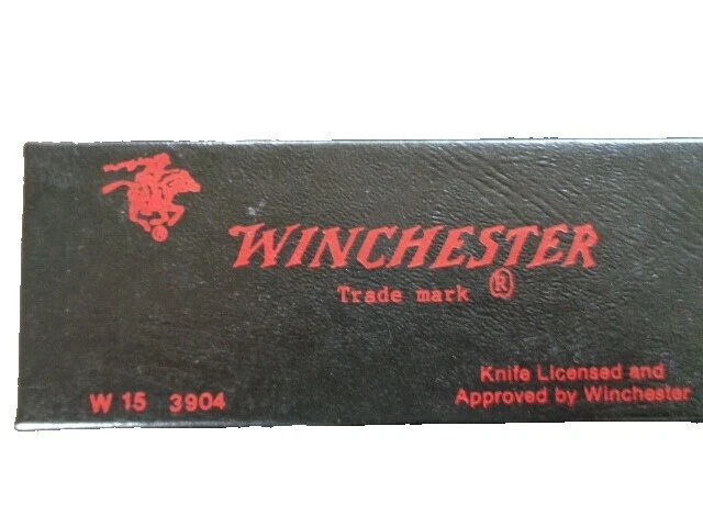 Cuchillos plegables modernos de colección Winchester hoja de acero al carbono mango de hueso