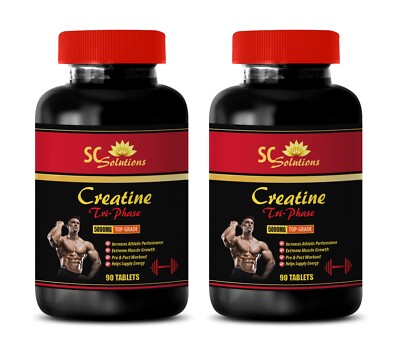 muscle feast creatine - CREATINE TRI-PHASE - energy supplements 2B 180 Tab