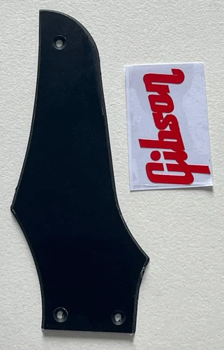 1 Ply Black Pickguard Fit Gibson Firebird"Logo"Truss Rod Cover Guitar Parts