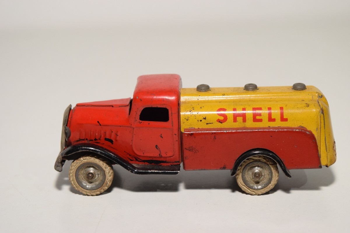 B12 1:43 LEHMANN GNOM GERMANY 830 TINPLATE TRUCK TANKER SHELL