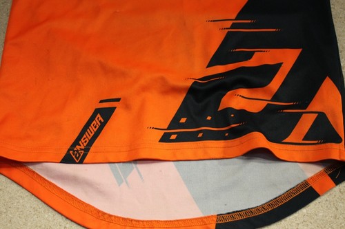 Answer Racing Jersey Orange Youth Size Small Dirt Bike Gear MX 3764 G1 - Picture 2 of 9