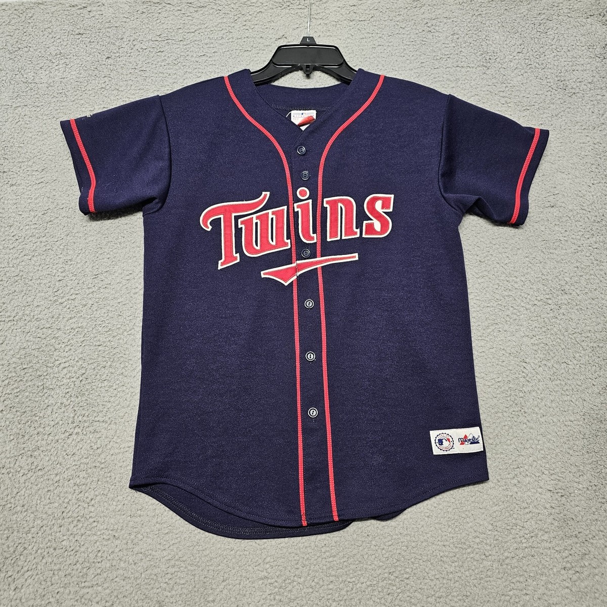 Vintage Minnesota Twins Jersey Youth Large Majestic MLB Baseball