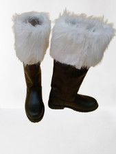 Funtasma Santa Boot with Fur Cuff Rubber sole, sizes 5 to 15, cow hide leather