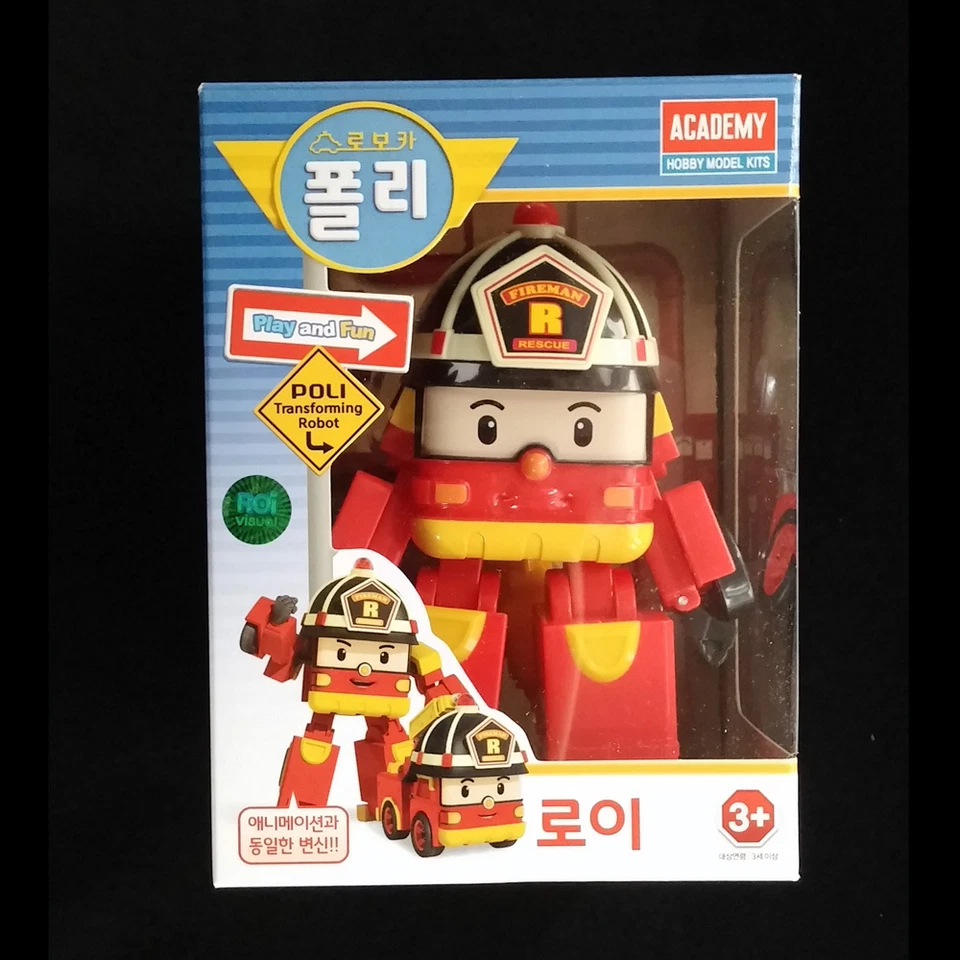 Robocar POLI ROY AMBER HELLY Transforming Robot 4.7" Figures Cars 4pcs Toys set - Image 3 of 4