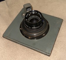 Kodak Enlarging Ektanon 10 Inch f/8 RA101 Lens w/ Brass Mount  Enlarger Board