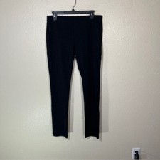 Eileen Fisher Pants Womens Small Pull On Dark Gray Black Stretch Full Length