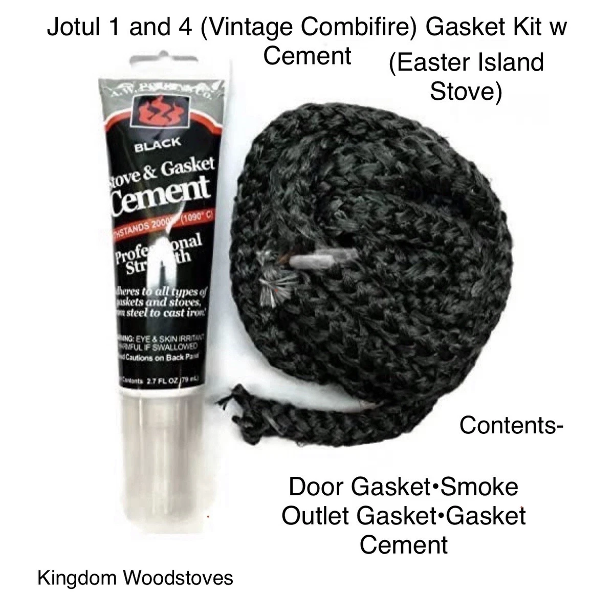 Vintage* Jotul Wood Stove 1 And 4 Combifire (Easter Island Stove) Gasket  Kit | eBay