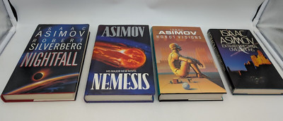 Isaac Asimov Robot Visions, Nemesis, Nightfall SF Book lot HB