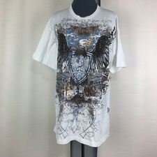 NWT Decoded T-Shirt Women XL White USA Eagle ...