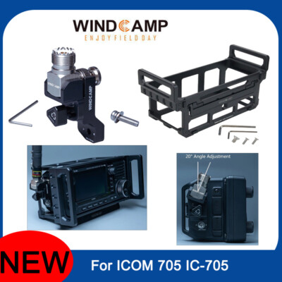 ARK-705 Shield+RC-2 Quick Release  Antenna Support Cage Set for ICOM 705 IC-705.