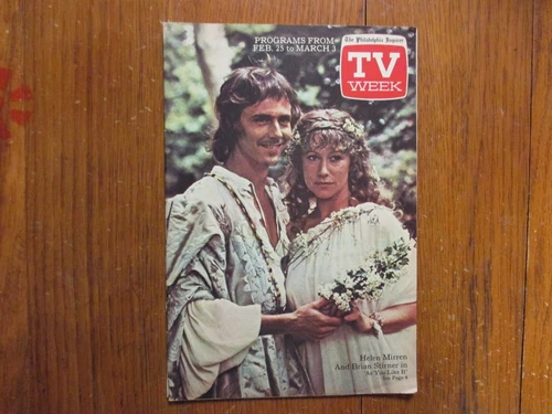 Feb. 25, 1979 Philadelphia TV Week Mag(HELEN MIRREN/BRIAN STIRNER/AS YOU LIKE IT