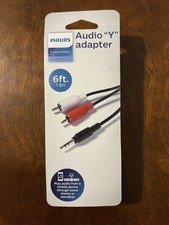 Philips 6 Y-Adapter Audio Cable 3.5mm-Red/Whi...