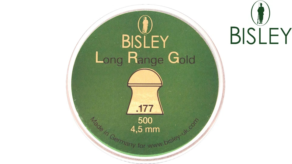 Bisley Long Range Gold Pellets .177 4.5mm Pellets Airgun Target Shooting