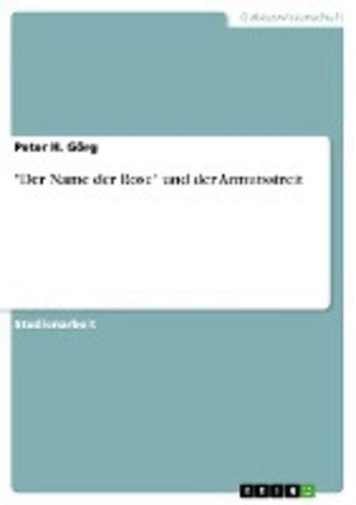 Thumbnail - der Name Der Rose"" Und Der Armutsstreit, Peter H. Görg