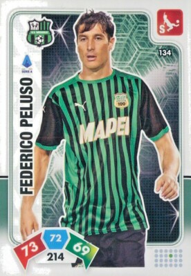 FEDERICO PELUSO, SASSUOLO -N.134-CARD BASE XL ADRENALYN 2020/21
