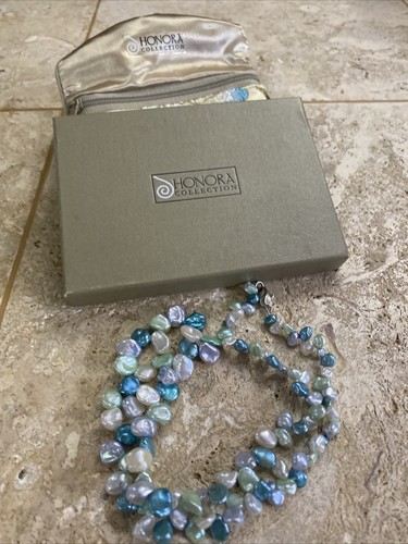 NWT QVC Honora Pearl Sterling Turquoise 