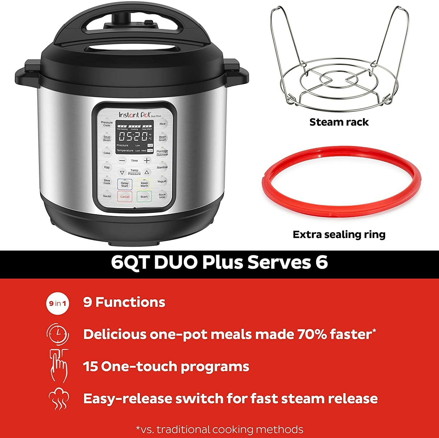 instant pot duo sv red sealing ring