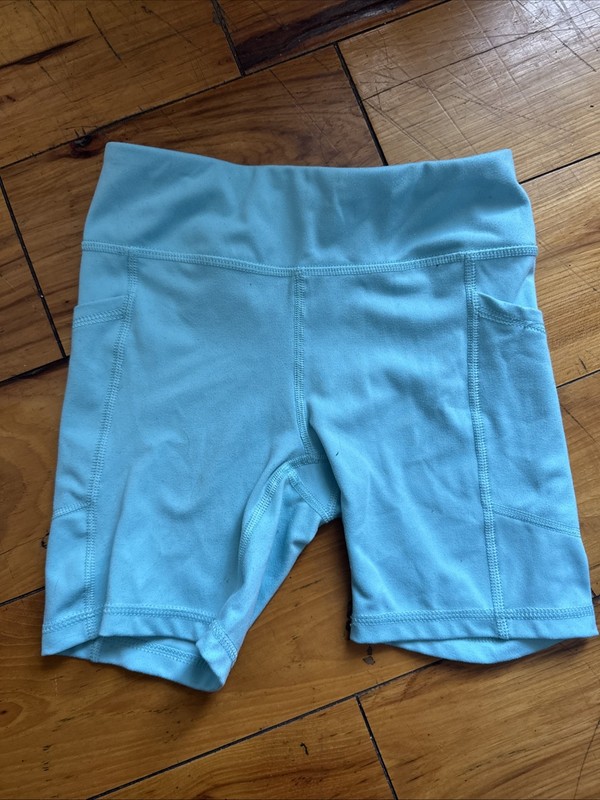 Girls Turqoise Athletic Shorts Sz 7/8