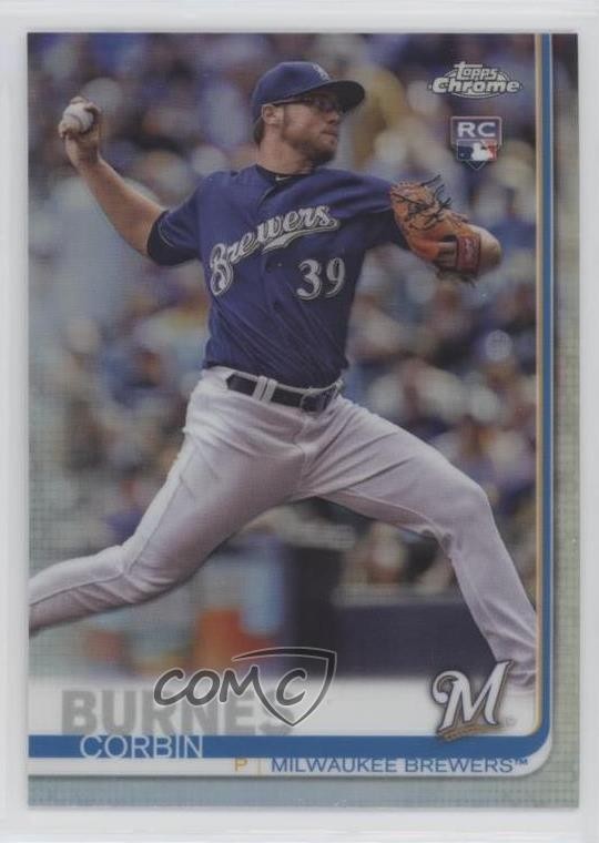 2019 Topps Chrome Refractor Corbin Burnes #84 zg6
