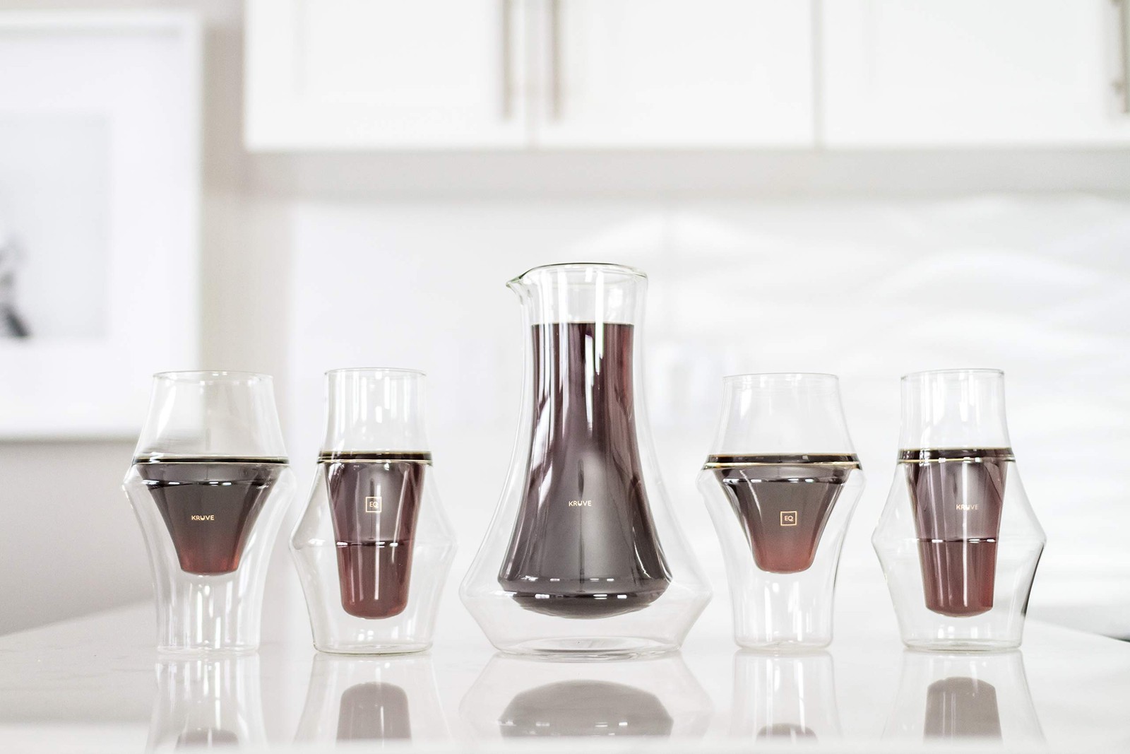 KRUVE EVOKE Coffee Carafe 20oz Double Wall Glass Keeps Coffee Hot Perfect for...