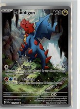 DRUDDIGON 151/086 ILLUSTRATION RARE WHITE FLARE POKEMON NM