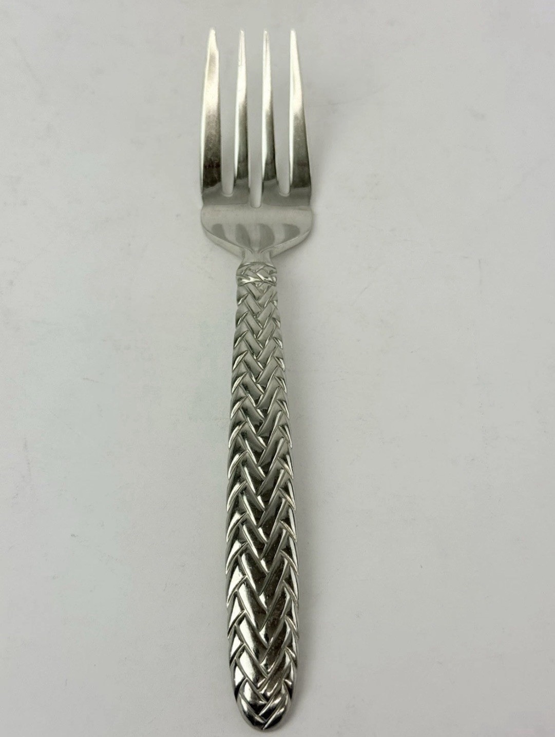 Vintage 1991 Ralph Lauren Stainless Equestrian Braid Salad Fork 6-3/4” Japan